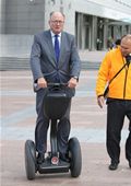 Malcolm Harbour, MEP, on the Segway 